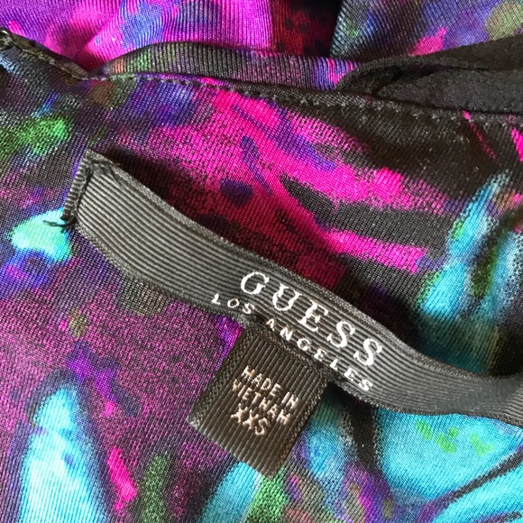 GUESS FLORAL RUCHED DRESS - Picture 5 of 8